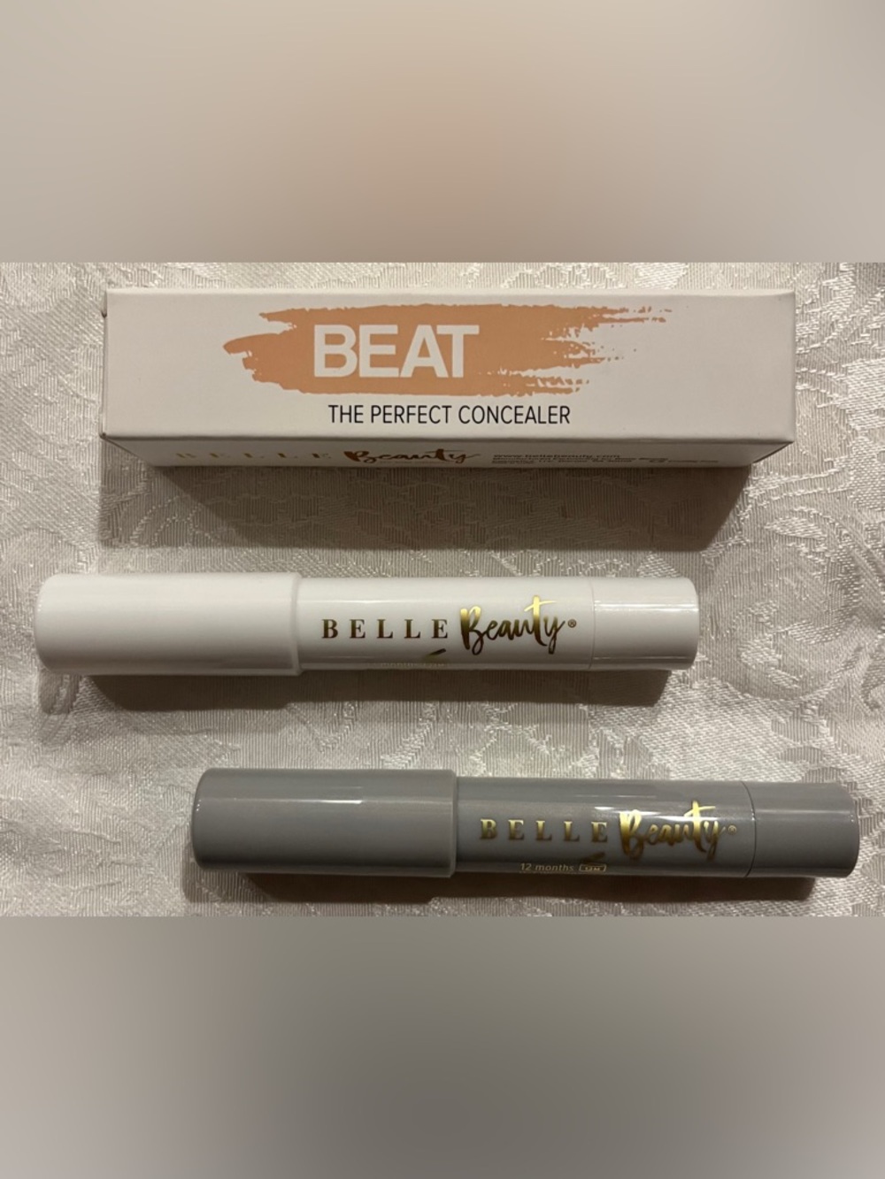 Belle Beauty So Shady Eyeshadow Sticks Duo and BEAT Concealer in Medium NWT